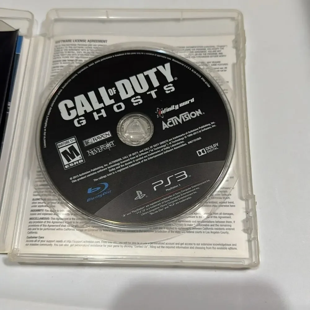 Lot of 2: Call Of Duty Ghosts & Black Ops PS3 USED